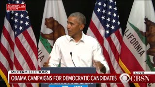 Obama campaigns for Democratic candidates in Calif.