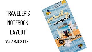Traveler's Notebook Layout Process using doodlebug designs