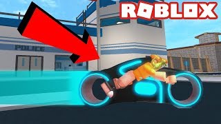 USING THE TRON BIKE FROM JAILBREAK!