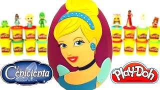 Huevo Sorpresa Gigante de Cenicienta en Español de Plastilina Play Doh