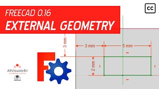 FreeCAD Tutorial - General #8 - How to constrain sketch lines to external geometry
