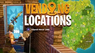 ALL VENDING MACHINE LOCATIONS in Fortnite: Battle Royale