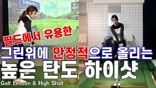 [골프레슨]높은 탄도 하이샷 쉽게 치는법/장애물 뒷바람이 부는 필드에서 유용한 하이 피니쉬로 드라이버 아이언 비거리 손실을 줄여 보세요ㅣ홀인원TV
