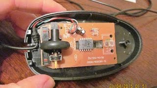 Repair of optical mouse with a toothpick / Ремонт оптической мышки с помощью зубочистки