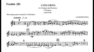 ♫♬ Timofei Dokshizer : Pakhmutova - Concerto for trumpet and Orchestra [Sheet music]