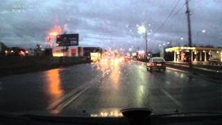 Джип сбил пешехода 24.12.2015. Щурово (Коломна), ул. Октябрьская