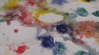 Как рисовать гуашью по соли? Развитие детей от 1,5 до 4-5 лет. Необычное рисование