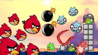 Bad Piggies - BOOM! BLOODY PIG VS ANGRY BIRDS