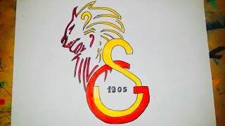galatasaray cizimi cok kolay