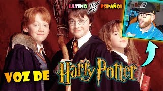 Español REACCIONA a la VOZ de HARRY POTTER ?? Doblaje LATINO vs ESPAÑOL ?? La Piedra Filosofal