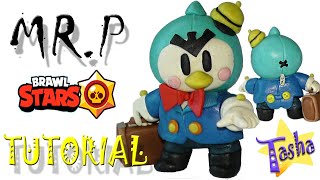Мистер Пи Новый Бравлер Бравл Старс из пластилина Туториал Mr P Brawl Stars from Plasticine Tutorial