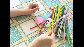 HAND MADE Игрушка из теннисных мячиков