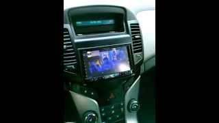 Chevrolet Cruze Pioneer p8400 + Управление на руле + штатный бортовик (теперь дружат)