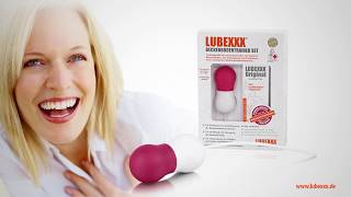 LUBEXXX pelvic floor trainer | strong pelvic floor | prevention of bruising | English