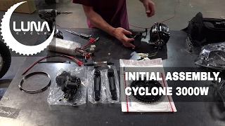 Assembly of the cyclone 3000w mid drive