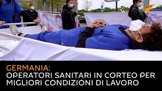 Germania: operatori sanitari in corteo per migliori condizioni di lavoro