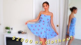huge summer clothing haul! (try-on + prices)