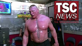 Brock Lesnar and Vince McMahon Verbal Altercation after WrestleMania 34