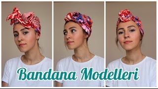 Bandana / Eşarp Bağlama Modelleri / 3 Farklı Model