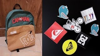 НОВЫЙ РЮКЗАК И КРУТЯТСКИЕ НАКЛЕЙКИ [CAMvsMAN]