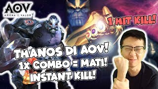 HERO IMBA SEASON 5! THANOS MENGAMUK DI AOV! 1 COMBO = KILL! SKUD!