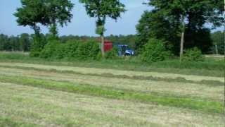 NH T 6090, NH T 7550 u. Case, Gras 2. Schnitt