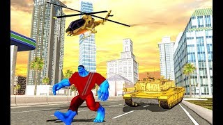 Hammer Hero City Battle | Incredible Monster Bulk Hero Destroy Helicopter & Tank | Android GamePlay