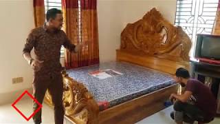 wooden bed bangladesh  সেগুন কাঠ্রের খাট এর দাম জানুন