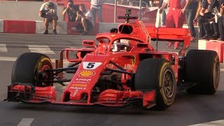F1 Milan Festival 2018-SF71H,Sauber C32,FXXK EVO,AMG GTR & More+Vettel Crash