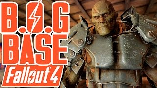 Fallout 4 - BROTHERHOOD OF GOLD BASE TOUR & MEETING EVERYONE - Outcasts and Remnants Mod - New Home