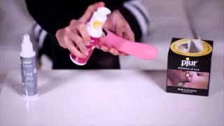 видео описание смазки которая не стекая pjur Woman Toy Lube для секс игрушек