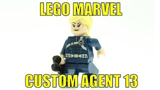 LEGO MARVEL SUPERHEROES CUSTOM AGENT 13 MINIFIGURE