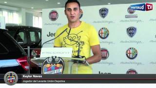 Keylor Navas presentado como nuevo jugador del Levante Unión Deportiva