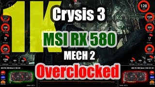 Crysis 3 (1K) - MSI RX 580 Mech 2 8G OC Overclocked