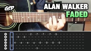 Como tocar "Faded" de Alan Walker en Guitarra - Tutorial Completo + Tab (HD) INTRO + ACORDES