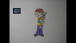 Как нарисовать ДЯДЮ ФЕДОРА из ПРОСТОКВАШИНО/308/How to draw UNCLE FYODOR from BUTTERMILK