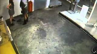 Drunk girl pissing in public Carpark