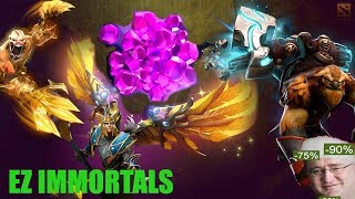 изи рарки. открытие сундуков Immortal Treasure  дота бандл боевой пропуск /@eztizzy dota play