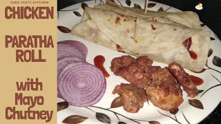 Chicken Paratha  Roll Recipe-Ramadan Recipes by(ZARA TASTY KITCHEN)Kids lunch box idea -breakfast ro