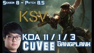 KSV CuVee GANGPLANK vs YASUO Top - Patch 8.5 KR Ranked