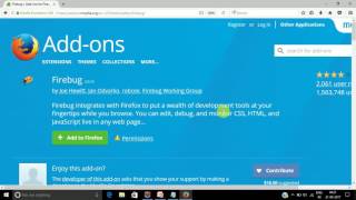 How to install Firebug plug-in  for Firefox browser