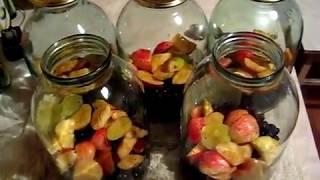 Рецепт компота из черноплодной рябины (Аронии) с яблоками .