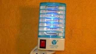 Hongjian 220V 1W - Электрическая мухобойка против мух, комаров и других насекомых