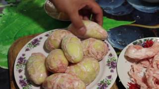 Картошка с сыром в жировой сетке