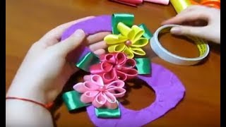 КРАСИВЫЙ ПОДАРОК ДЛЯ МАМЫ УЧИТЕЛЯ КО ДНЮ 8 МАРТА / ОТКРЫТКА С ЦВЕТАМИ /поделки своими руками