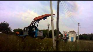 Установка железобетонных опор СВ-9,5 для ВЛИ-0,4 кВ