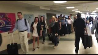 TSA security line at Chicago Midway