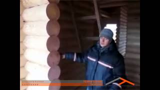 Сруб из оцилиндрованного бревна, технология строительства