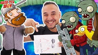 PLANTS vs ZOMBIES и ПАПА РОБ: ЗОМБИ против КАБАЧКОВ! 13+