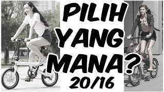 pilih ukuran roda 16 atau 20 SEPEDA LIPAT